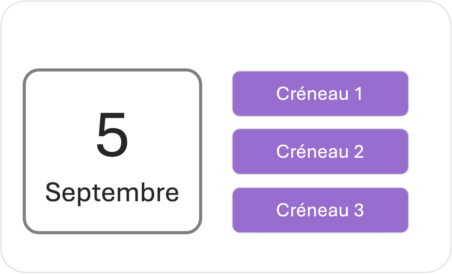 Calendrier partagé pour les visites