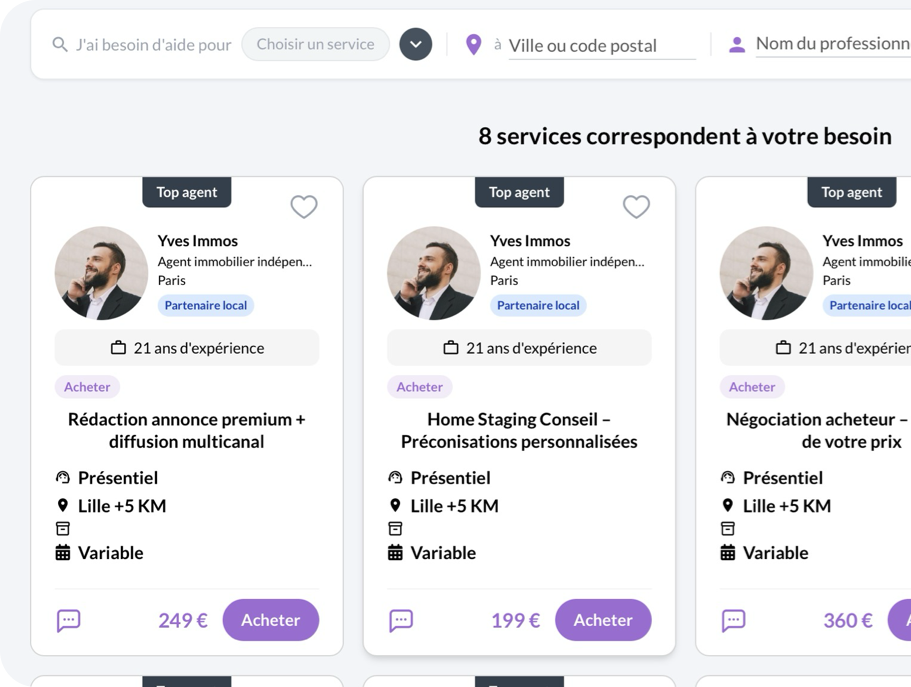 Services à la carte