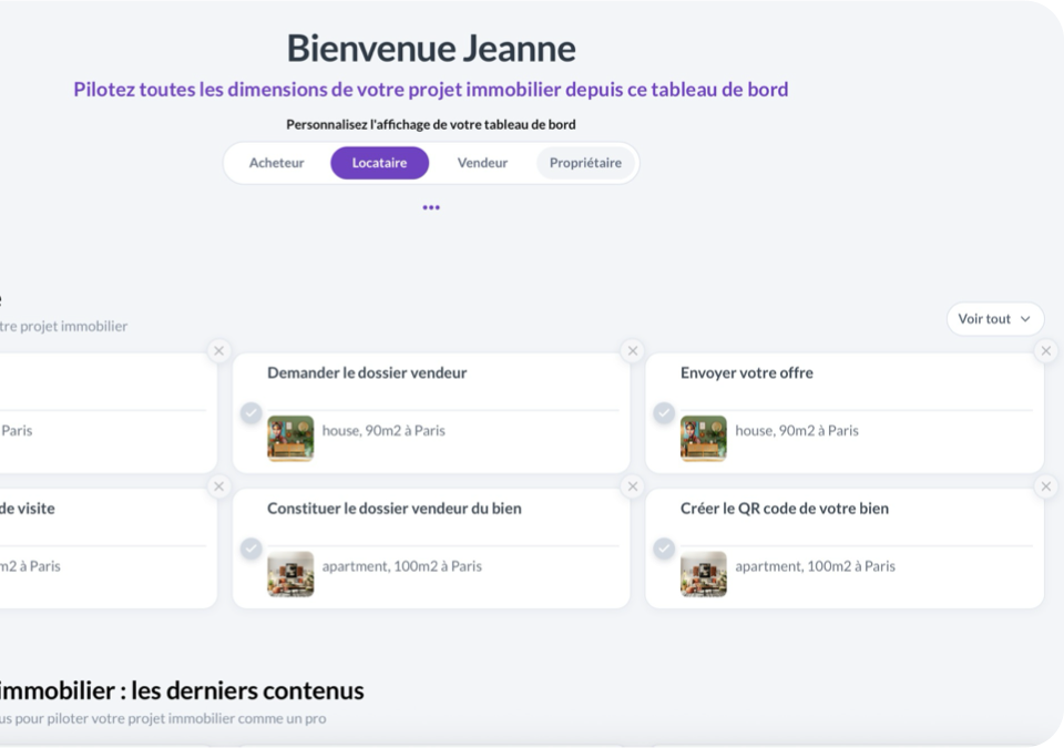 Tableau de bord
